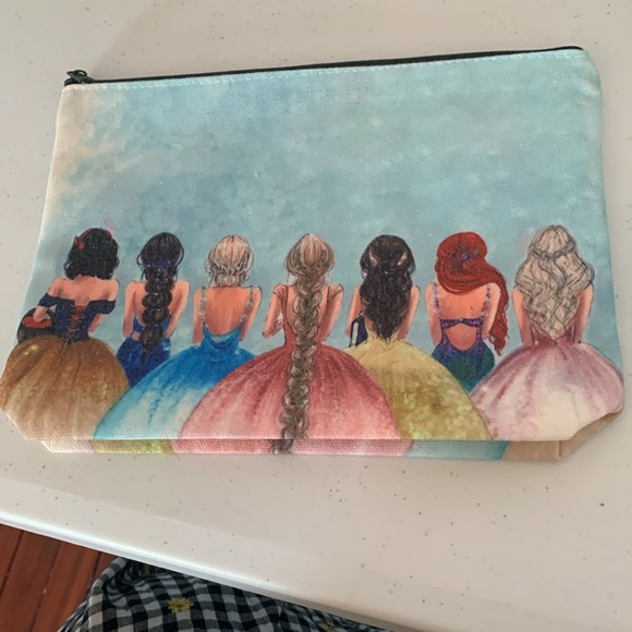 DISNEY princess canvas zipper makeup bag - Picture 2 of 2
